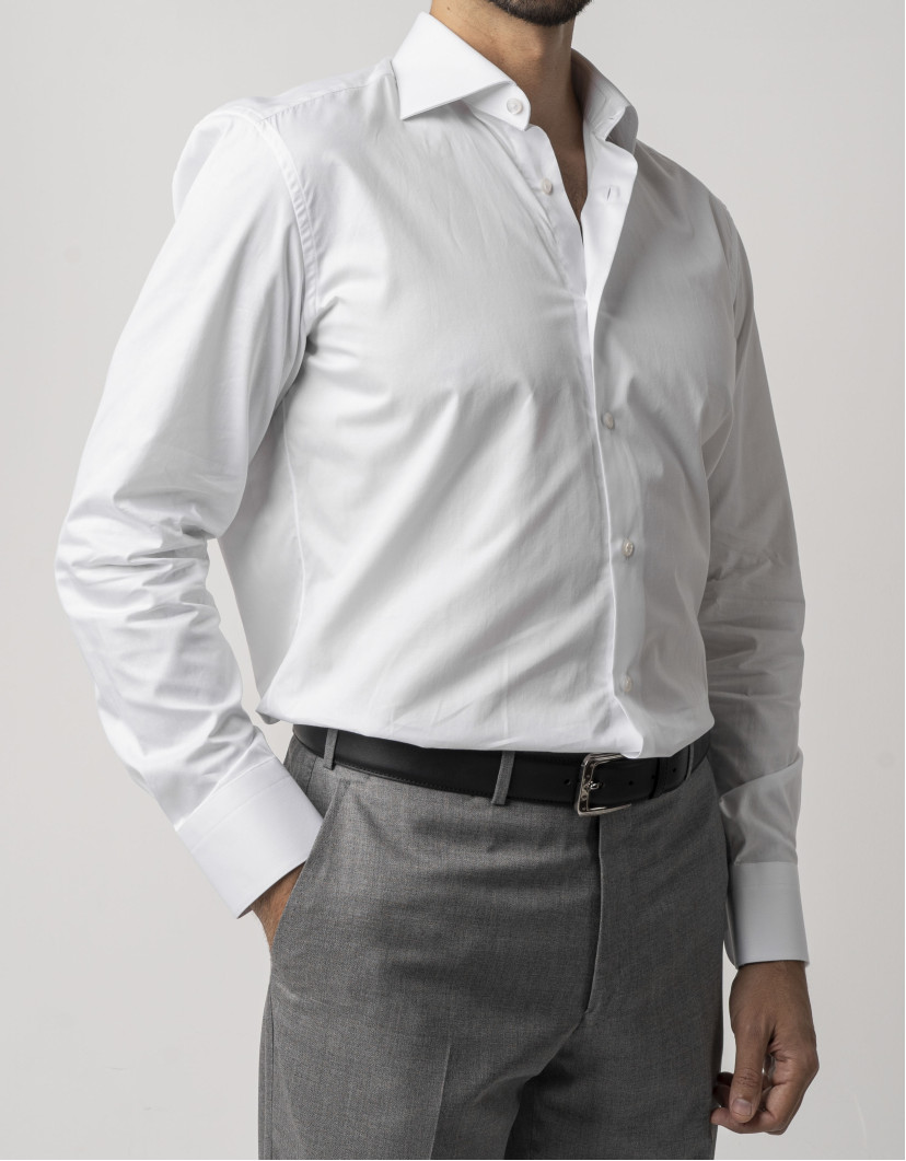 Castello d'Oro White 100% Cotton Shirt image